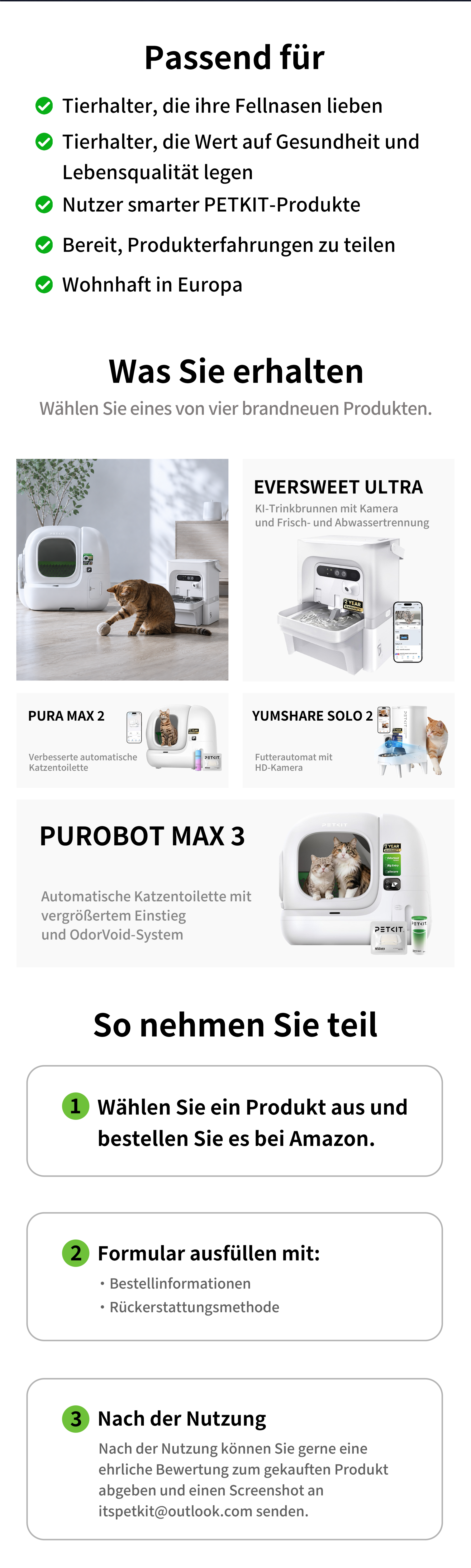Product Trial Instructions